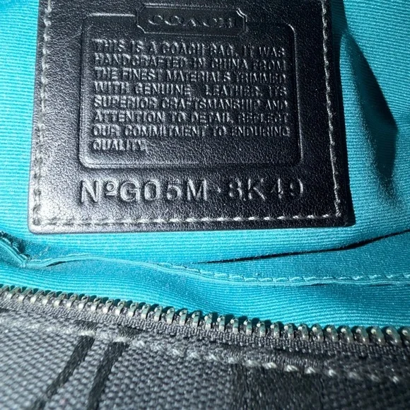 Coach Jacquard Black Leather Shoulder Bag
# 8k49 - Picture 9 of 9